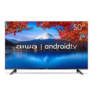 Smart TV Aiwa 50” Android 4k Comando de Voz Dolby Áudio Hdr10 AWS-TV-50-BL-02-A