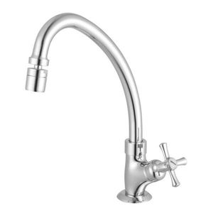 Torneira Para Cozinha Com Bica Móvel De Mesa 1173 Tetra Meber Metais Cromado