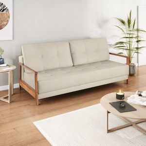 Sofá Cama Linho Azaléia Yescasa Cru