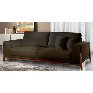 Sofá Fixo Magnus 3 Lugares Luxo 210cm Castellar Móbile Chumbo