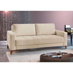 Sofá Fixo Orion Até 4 Lugares Luxo 220cm Castellar Móbile Bege Claro