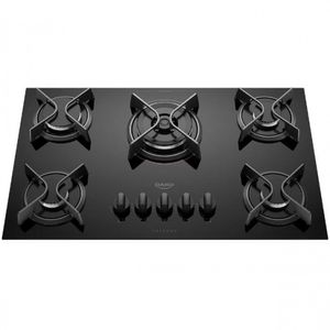 Cooktop A Gás 5 Bocas Dako Supreme Com Queimador Tripla Chama Preto Bivolt
