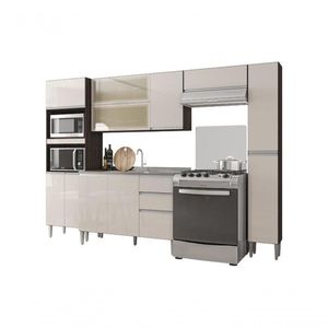 Cozinha Aline Chocolate/off White - Poquema