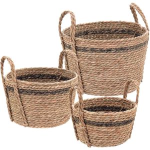 Buana Cesta Fibra Natural 3Pç