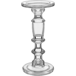 Castiçal 24X11X11Cm Vidro Transp