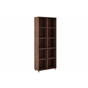 Estante Livreiro Casal Esm225 C/ 10 Nichos Rustico - Movelbento