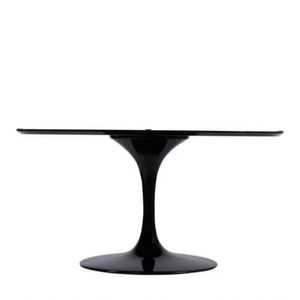 Base De Mesa De Jantar Saarinen Oval Para Tampo De 180x100 Cm Preta