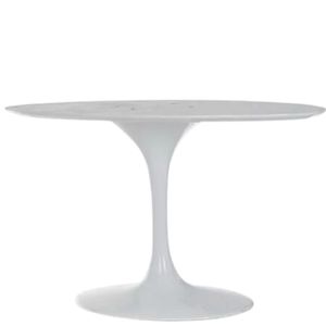 Base De Mesa De Jantar Saarinen Oval Para Tampo De 180x100 Cm Branca