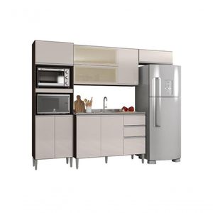 Cozinha Aline Chocolate/off White - Poquema