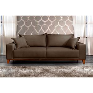 Sofá Fixo Argos 2 Lugares Luxo 160cm Castellar Móbile Chumbo