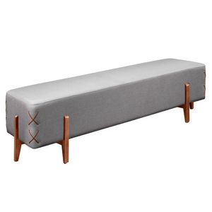Recamier Eros Luxo Base Em Madeira Maciça Castellar Móbile Cinza