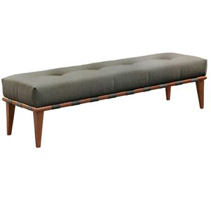 Recamier Valentin Luxo Base Em Madeira Maciça Castellar Móbile Cinza
