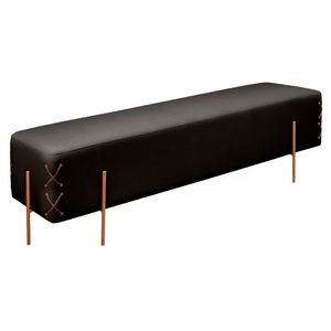 Recamier Eros Luxo Base Bronze Castellar Móbile Preto