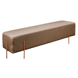 Recamier Eros Luxo Base Bronze Castellar Móbile Cappuccino