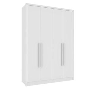 Guarda Roupa Dinamarca 4 Portas E 2 Gavetas Tcil Branco
