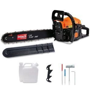 Motosserra A Gasolina 18 Saw5200 Intech Machine - 51,5Cc Laranja E Preto