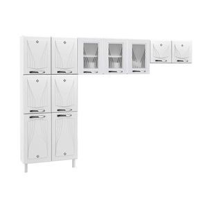 Cozinha Compacta Star New 3 Peças (2 Armários + 1 Paneleiro) Cpt106 Branco - Telasul