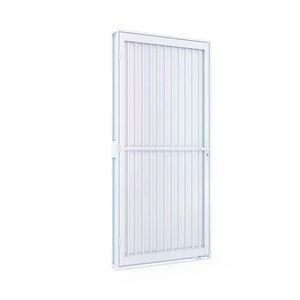 Porta De Aço De Giro Calha 215X100Cm Aço Pronto Riobras Branco