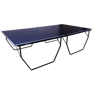 Mesa De Ping Pong Mdf 15Mm Com Rodízios Suporte E Rede 0061 Procópio Azul