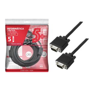 Cabo Vga Com Filtro 5 Metros Para Pcs