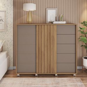 Cômoda 2 Portas 5 Gavetas Valença Burti/Fendi