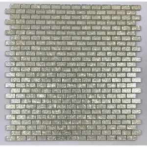 Pastilha De Vidro Espelhada 28,5X28,5 Cm Fenis Glass Mosic Dourado Espelhado