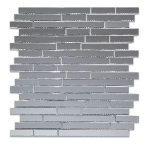 Pastilha Espelhada 29,8X27,3Cm Mirror Mosaic Glass Mosic Grey