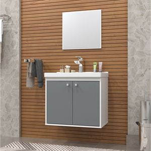 Gabinete Mdf Cuba Bergamo 50Cm Riverzza Gianduia