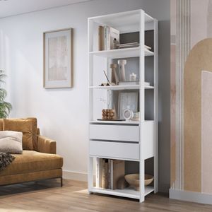 Módulo Para Closet Com Prateleiras E Gavetas 183X45X60Cm Montana Prodecor Branco