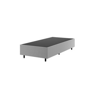Base Box Solteiro Zeus Viero 25X88X188Cm Prata