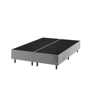 Base Box Queen Zeus Viero 25X158X198Cm Prata