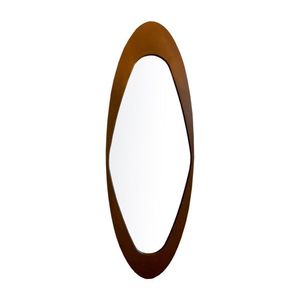 Espelho Emoldurado Oval Antique E2G Design Freijó