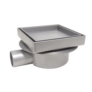 Ralo Sifonado Reversível Abs 13X13Cm Regulável Odem Cinza