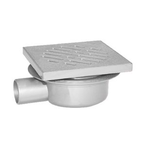 Ralo Sifonado 14X14Cm Regulável Abs Odem Cinza