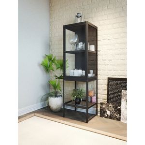 Cristaleira Blumenau Preto Fosco