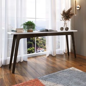 Aparador 140Cm Moby Artemobili Branco/Nogueira