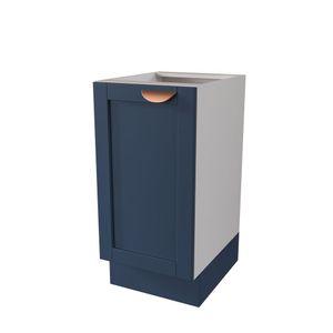 Balcão 1 Porta 40Cm Sem Tampo Arizona Branco/Azul