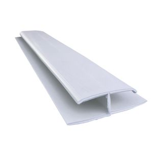 Emenda Rígida Pvc Perfil H 8Mmx4,5Cmx3M Bariri Branco