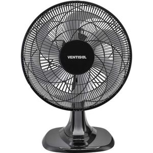 Ventilador De Mesa 40cm Com 6 Pás 127v Preto/cinza Ventisol