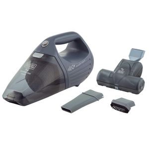 Aspirador De Pó Elétrico Portátil Com Função Sopro E Bocal Turbo Cinza Black Decker 127v Aps1200pet