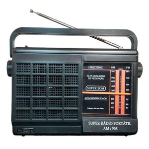 Rádio Portátil Motobras Pft22 2 Faixas Preto Bivolt