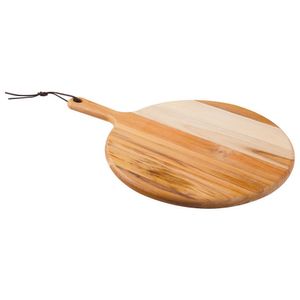Tábua Redonda Para Pizza Tramontina Provence Em Madeira Teca 30 Cm