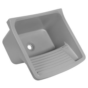 Tanque Plástico 40 Litros 57,9X52X31,8Cm Astra Cinza
