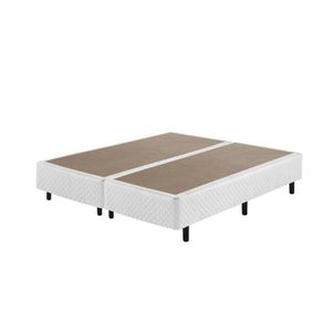 Sommier King Size Soft Comfort Com Pés Fixo 193X203X40Cm Ecoflex Branco