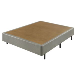 Sommier Casal Eco Bordado 138X188X40Cm Casatema Cinza