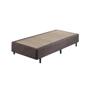 Sommier Solteiro Eco Bordado 88X188X40Cm Casatema Marrom