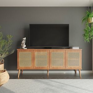 Balcão Tela Em Mdf 180 Cm Com 4 Portas Freijó Dalla Costa
