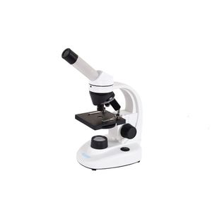 Microscopio Biológico Monocular Aumento De 40-640x Led 1w Kit De Lâminas Preparadas