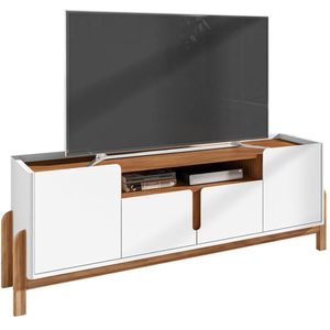 Rack Para Sala 170 Cm 011080 Branco Cedro Dcasa Branco Cedro