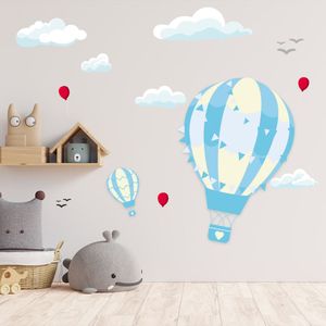 Adesivo de Parede Balão Menino E Menina Balão Azul
